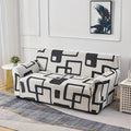 Universal Sofa Couch Cover 140 GSM Sofa Slipcover (Black/White Musk)