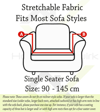 Universal Fleece Fabric Sofa Cover (Khaki)