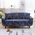 Polyester Spandex Printed Sofa Cover Big Elasticity Cover (Midnight Branch Grey)