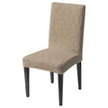 Premium Stretch Dining Chair Covers – 220 GSM Thick Jacquard Fabric- Khaki