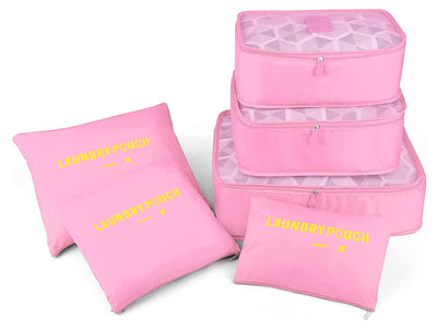 Packing Cubes Space Saver Bags (6 Pouches + 1 Big Bag)