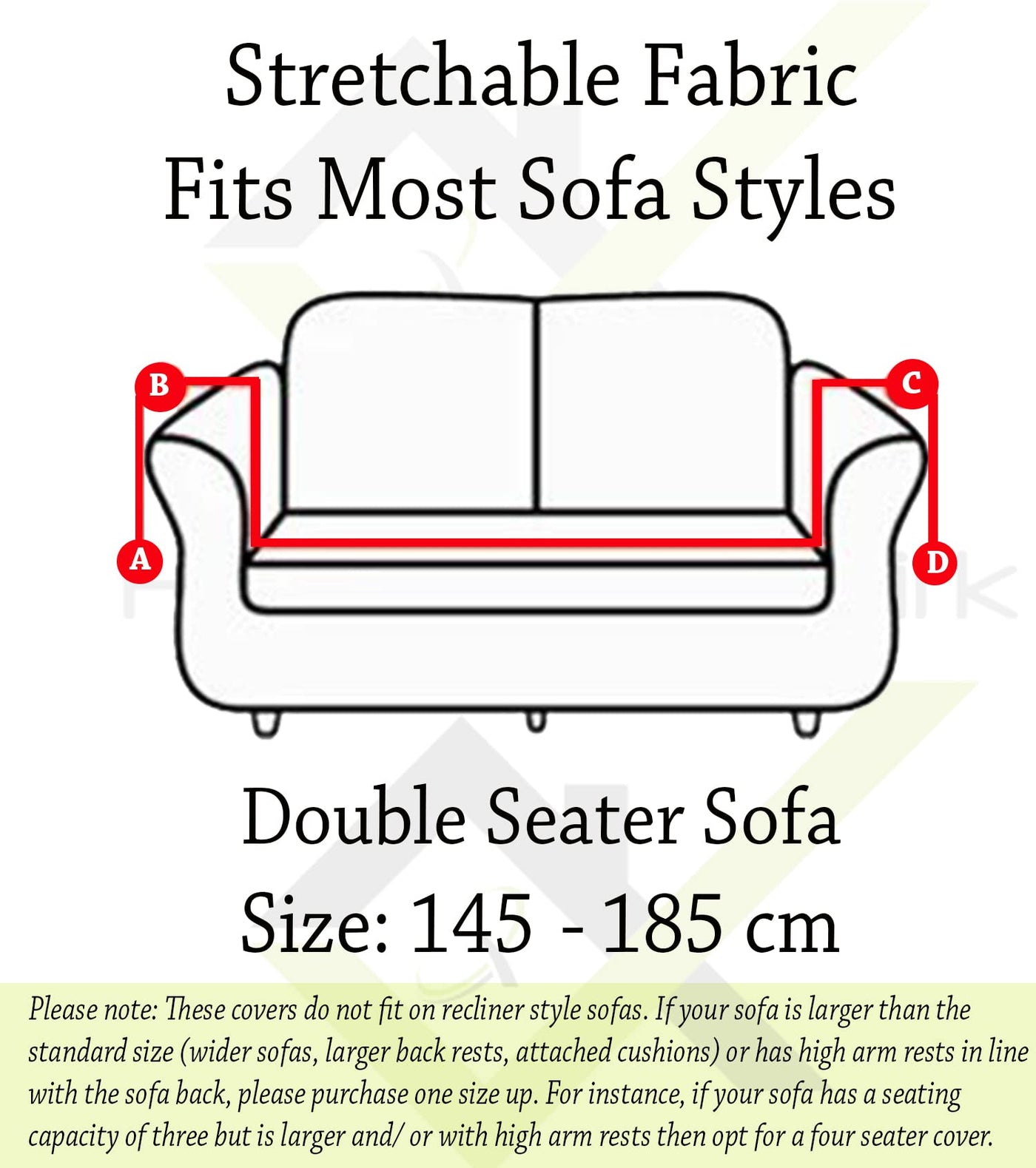 Universal Stretchable Sofa Cover-White Twix