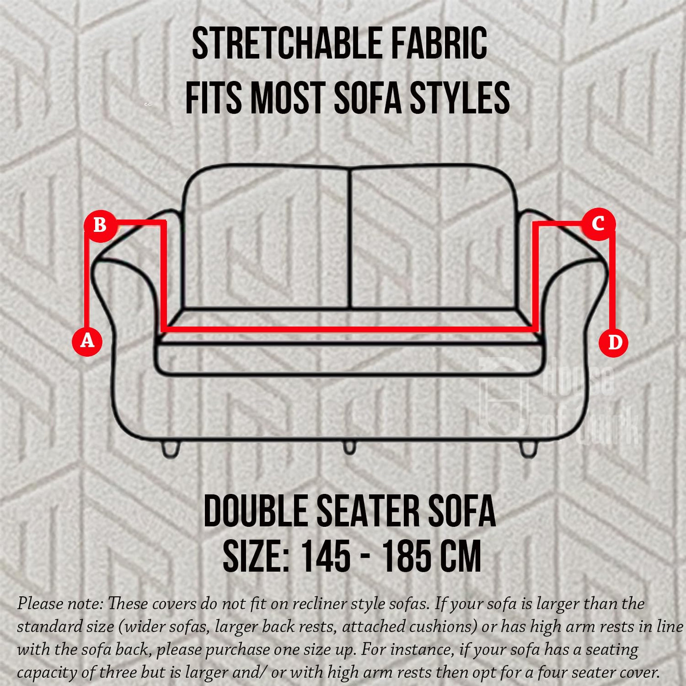 Universal Jacquard Grain Texture Fabric Sofa-Smoke