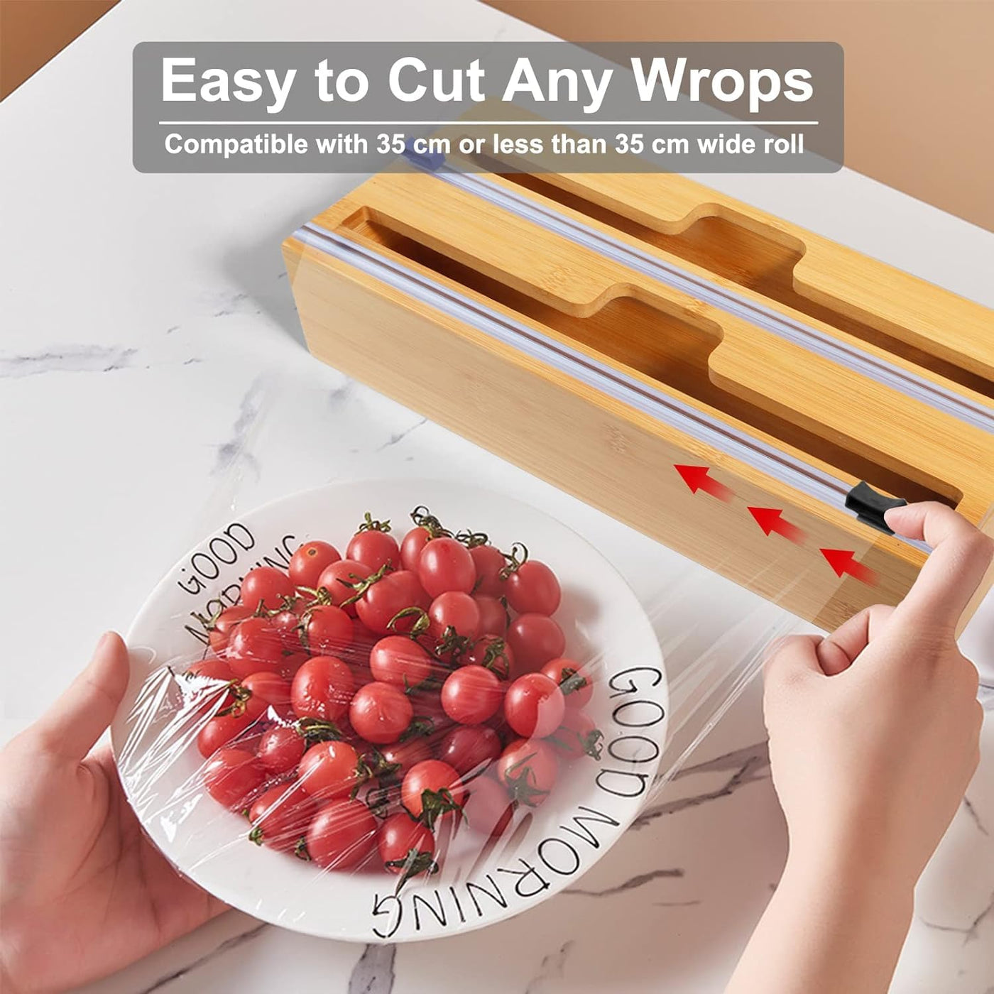 2 in 1 Wrap Organizer with Cutter and Labels