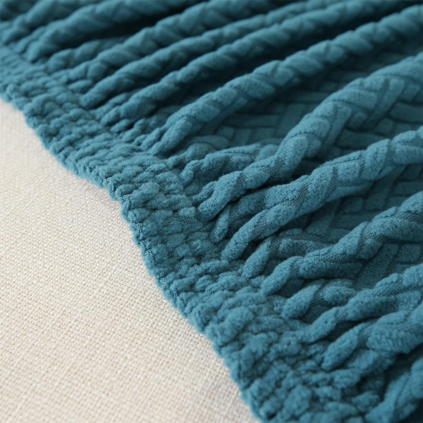 Universal Fleece Sofa Slipcover(Teal)