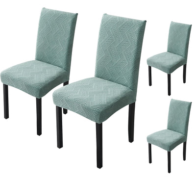 Elastic Jacquard Chair Cover (Pattern Green)