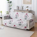 Mughal Series Anti-Slip Sofa Cover Mat with Pocket – Polyester Couch Protector(Mughal Buta)