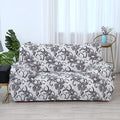 Universal Sofa Slipcover (White Grey Flower)