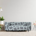 Printed Sofa Cover - Grey Diamond