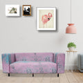 Printed Sofa Cover - Fog Pink