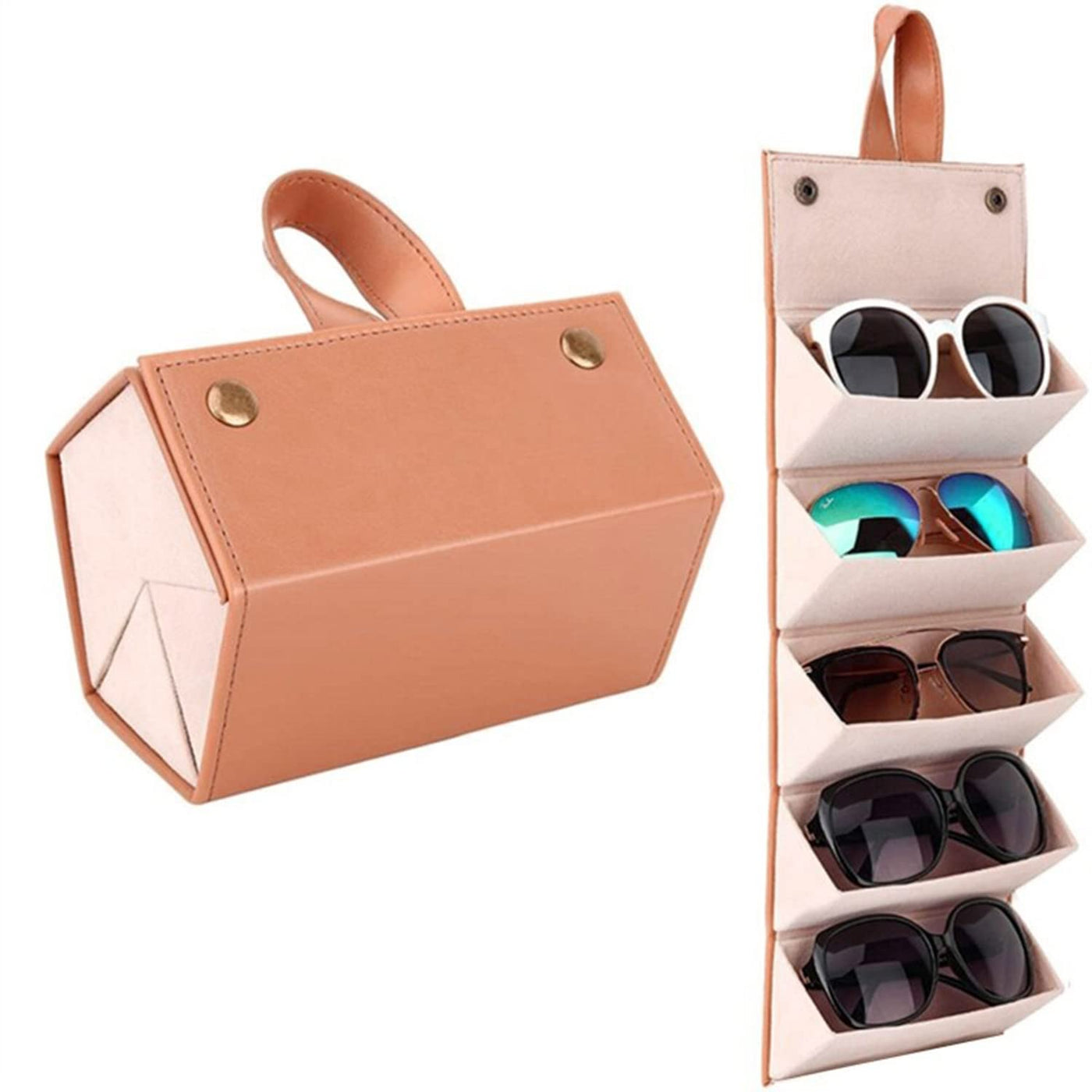 5 Slots Foldable Sunglasses Organizer