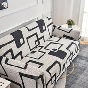 Universal Sofa Couch Cover 140 GSM Sofa Slipcover (Black/White Musk)