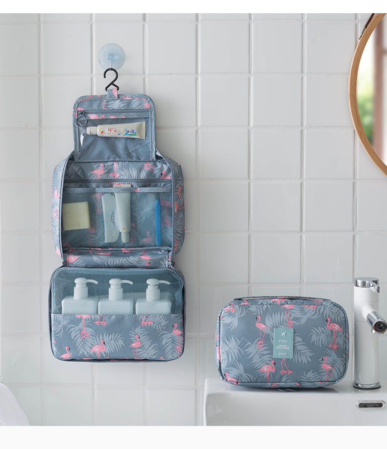 hanging travel toiletry bag cosmetic makeup organizer Hanging Travel Cosmetic Toiletry Bag – House of quirk