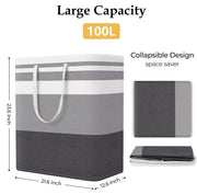 Laundry Hamper Collapsible(Gradient Stipe)
