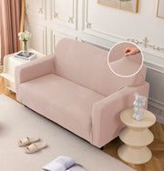 Universal Jacquard Thickened Fabric Sofa Cover (Pink)
