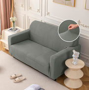 Universal Jacquard Thickened Fabric Sofa Cover (Dark Grey)