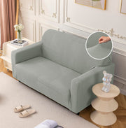 Universal Jacquard Thickened Fabric Sofa Cover (Light Grey)