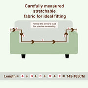 Universal Sofa Couch Cover 140 GSM Sofa Slipcover (Maroon Zigzag)
