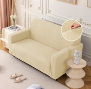 Universal Jacquard Thickened Fabric Sofa Cover (Beige)