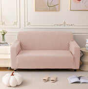 Universal Jacquard Thickened Fabric Sofa Cover (Pink)