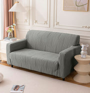 Universal Jacquard Crizzle Pattern Fabric Sofa Cover (Dark Grey)