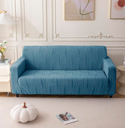 Universal Jacquard Crizzle Pattern Fabric Sofa Cover (Light Blue)