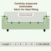 Universal Sofa Cover Big Elasticity Cover for Couch 140 GSM (Beige Tulip)