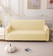 Universal Jacquard Crizzle Pattern Fabric Sofa Cover Soft Touching Cover (Beige)