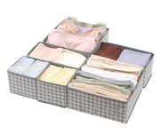 Foldable Cloth Storage Box Closet Dresser Drawer Organizer Set of 6