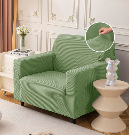 Universal Jacquard Thickened Fabric Sofa Cover (Green)
