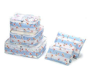 Travel Storage Printed Clothes Packing Cubes bags Set of 6 pcs