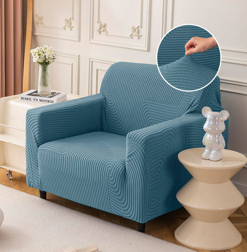 Universal Jacquard Thickened Fabric Sofa Cover (Blue)