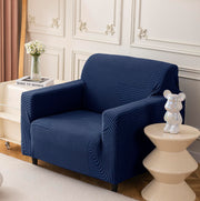Universal Jacquard Thickened Fabric Sofa Cover (Navy)