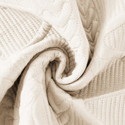 Sofa Covers Mat Cotton Quilted Fabric 1/2/3/4/5 Seater (Beige)