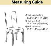 Elastic Chair Cover Stretch Removable Slipcover (Black Brown Motif)