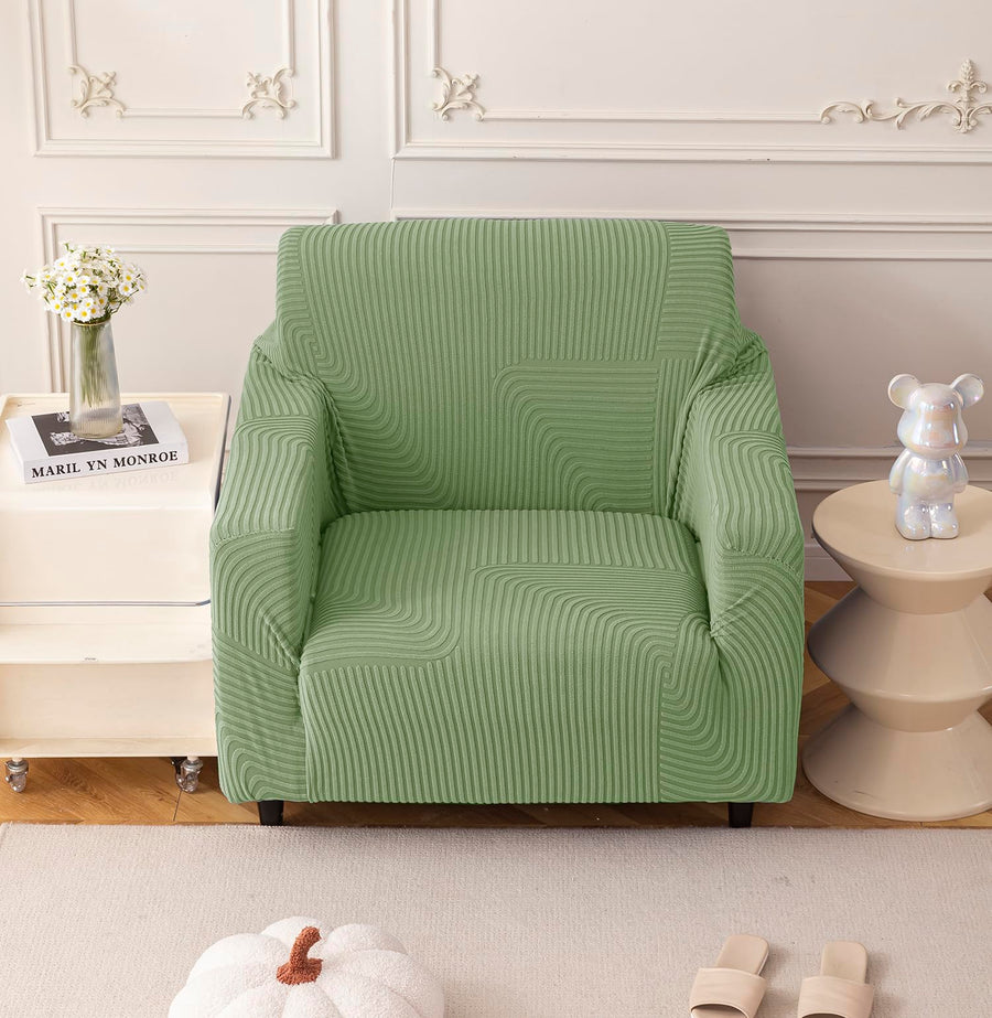 Universal Jacquard Thickened Fabric Sofa Cover (Green)