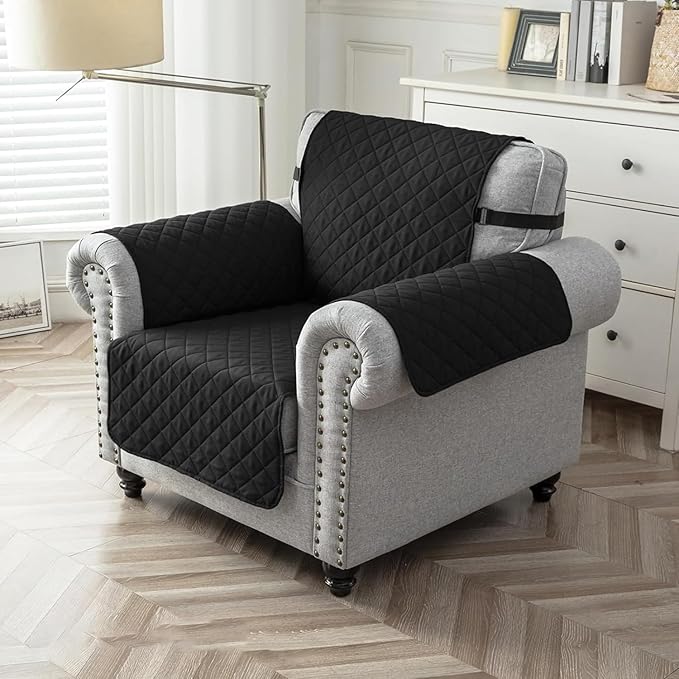 Reversible Sofa/Couch Covers 280 GSM (BLACK/BEIGE)