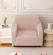 Universal Jacquard Thickened Fabric Sofa Cover (Pink)