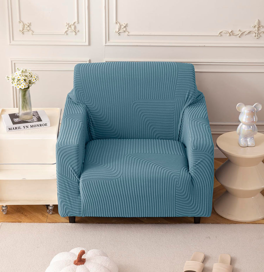 Universal Jacquard Thickened Fabric Sofa Cover (Blue)