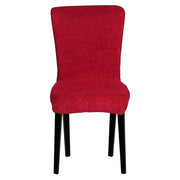 Stretchy Universal Jacquard Sapphire Chair Cover (WINE)