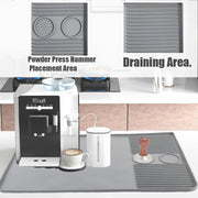 Silicone Coffee Mat For Counter Raised Spill Proof Edge