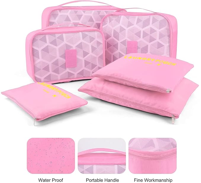 Travel Storage Bag Luggage Case Organizer Bag Set of 6 pcs