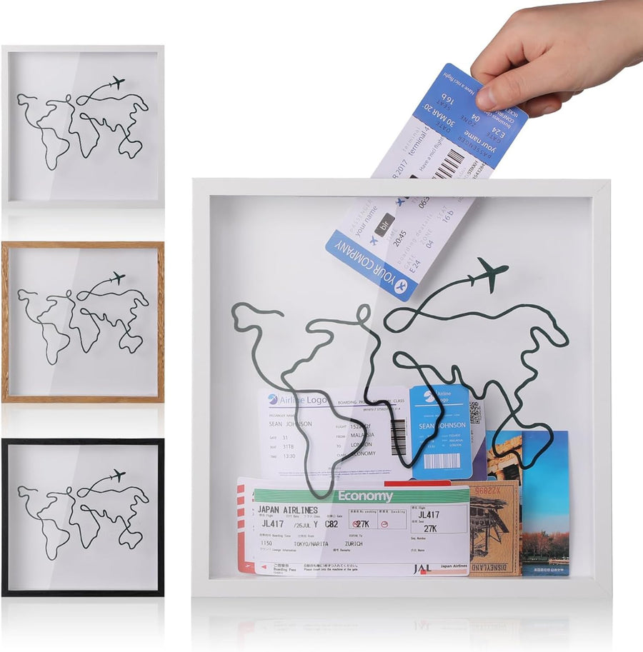 Travel Adventure Archive Shadow Box for Memories