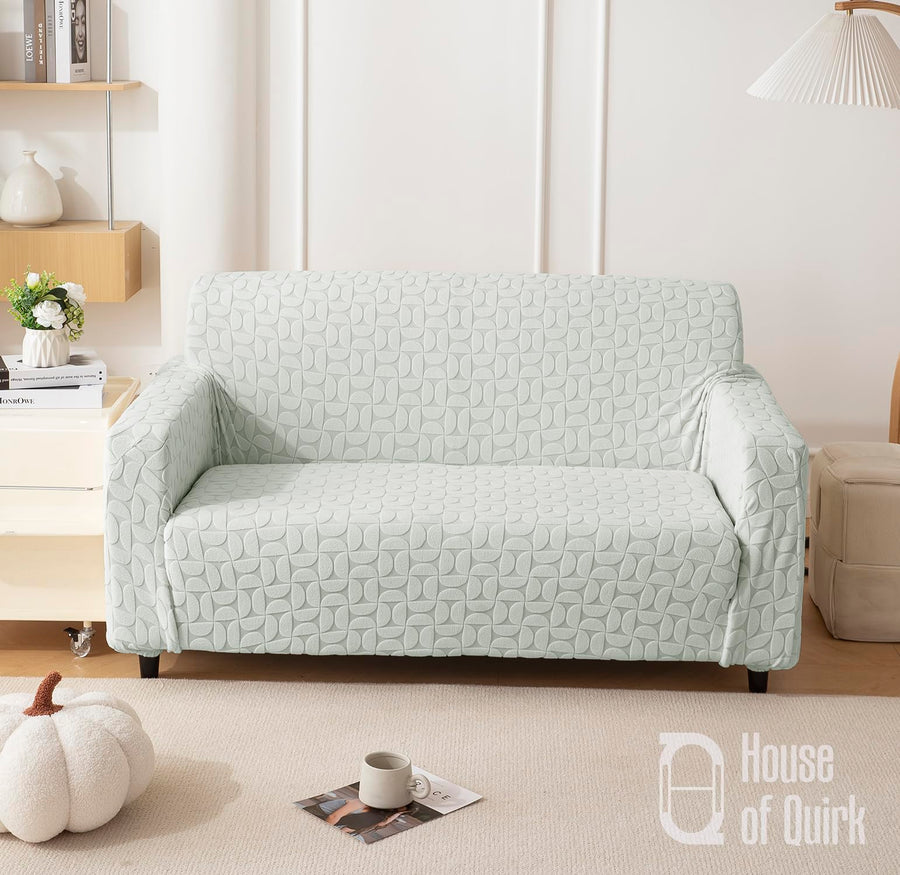 Universal Jacquard Fabric Texture Sofa Cover 220 GSM (SMOKE)