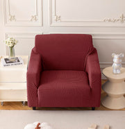 Universal Jacquard Thickened Fabric Sofa Cover (Maroon)