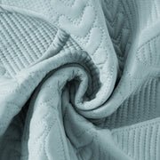 Sofa Covers Mat Cotton Quilted Fabric 1/2/3/4/5 Seater (Sky Blue)