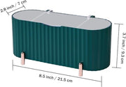 3 Grids Separate Cotton Swabs Dispenser Cotton Ball Storage Box