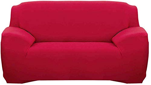 Polyester Solid Universal Sofa Cover (Red)