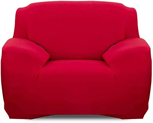 Polyester Solid Universal Sofa Cover (Red)