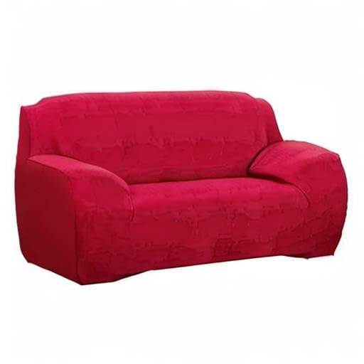 Polyester Solid Universal Sofa Cover (Red)